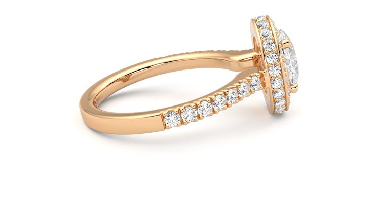 Taylor & Hart Elixir Oval Engagement Ring 360 degree image 10