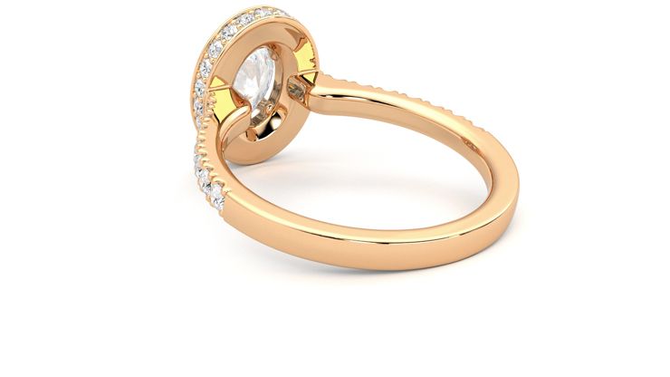 Taylor & Hart Elixir Oval Engagement Ring 360 degree image 17