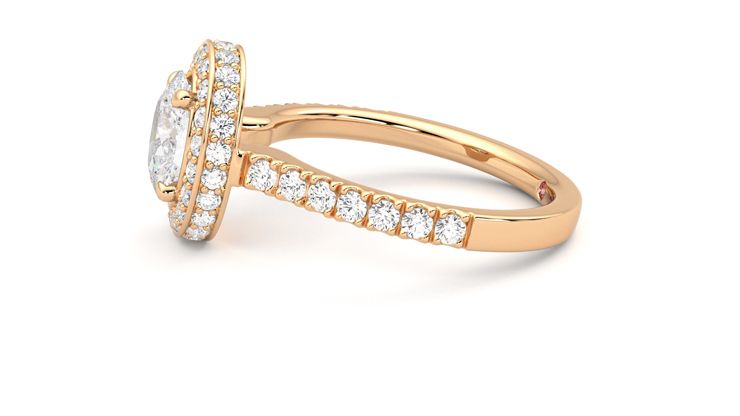 Taylor & Hart Elixir Oval Engagement Ring 360 degree image 21