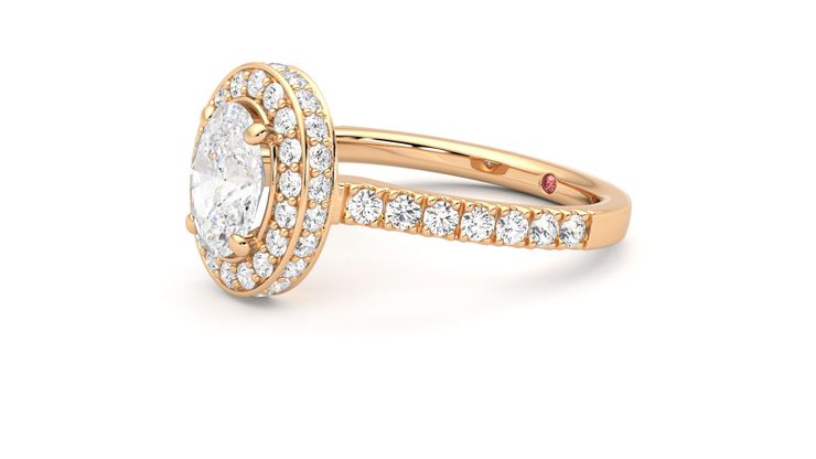 Taylor & Hart Elixir Oval Engagement Ring 360 degree image 23