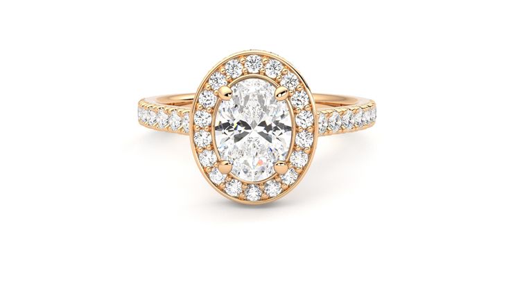 Taylor & Hart Elixir Oval Engagement Ring 360 degree image 29