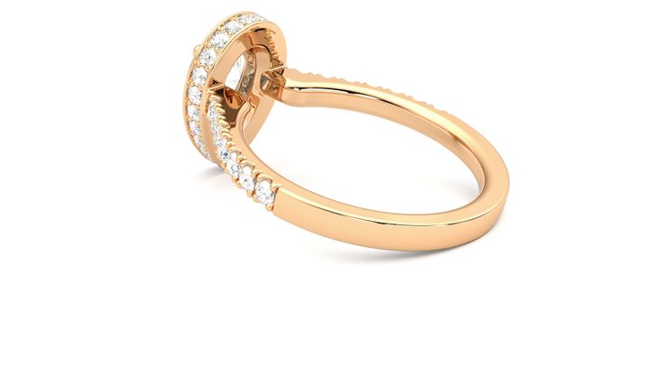 Taylor & Hart Elixir Pear Engagement Ring 360 degree image 18