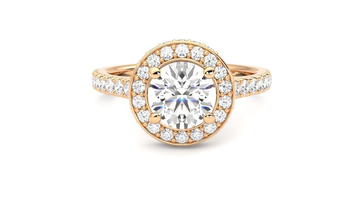 Taylor & Hart Elixir Round Engagement Ring 360 degree image 0
