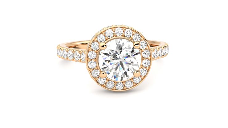 Taylor & Hart Elixir Round Engagement Ring 360 degree image 2