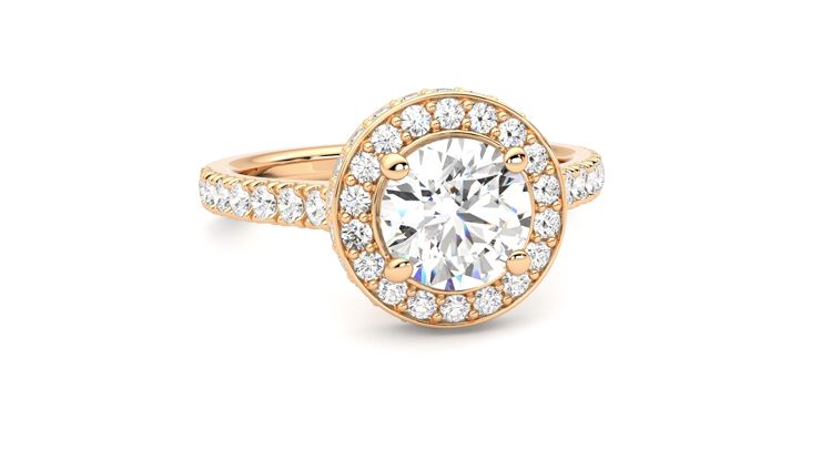 Taylor & Hart Elixir Round Engagement Ring 360 degree image 3