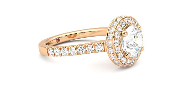 Taylor & Hart Elixir Round Engagement Ring 360 degree image 7