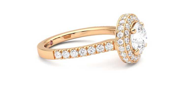 Taylor & Hart Elixir Round Engagement Ring 360 degree image 8
