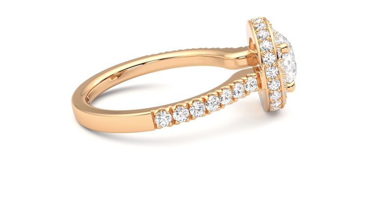 Taylor & Hart Elixir Round Engagement Ring 360 degree image 10