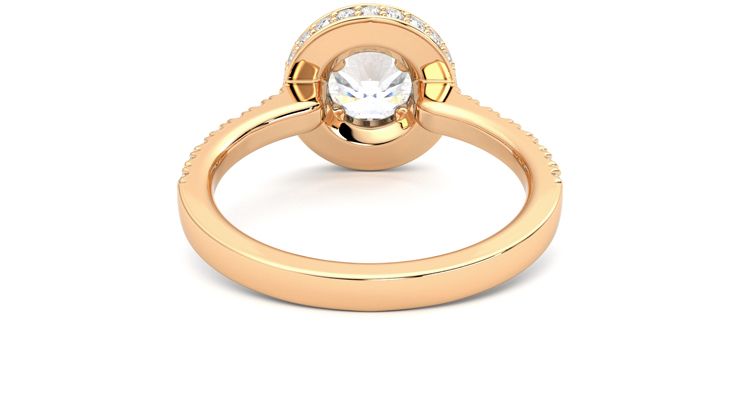 Taylor & Hart Elixir Round Engagement Ring 360 degree image 15