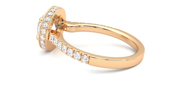 Taylor & Hart Elixir Round Engagement Ring 360 degree image 19