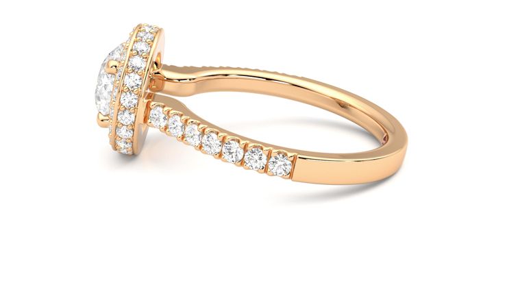 Taylor & Hart Elixir Round Engagement Ring 360 degree image 20