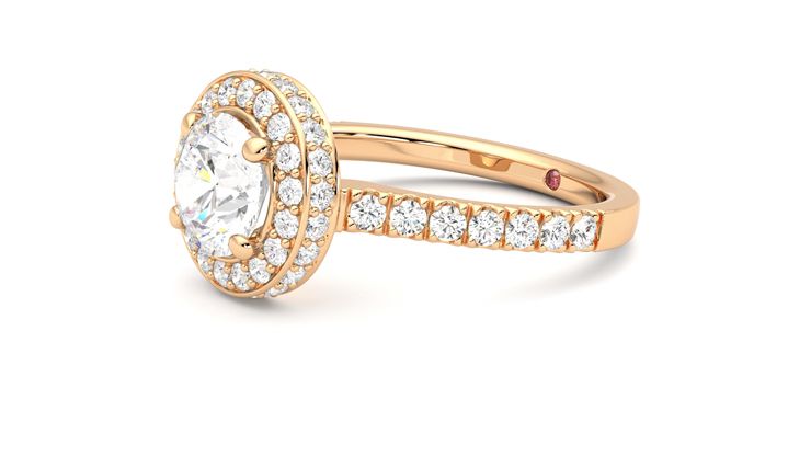Taylor & Hart Elixir Round Engagement Ring 360 degree image 23