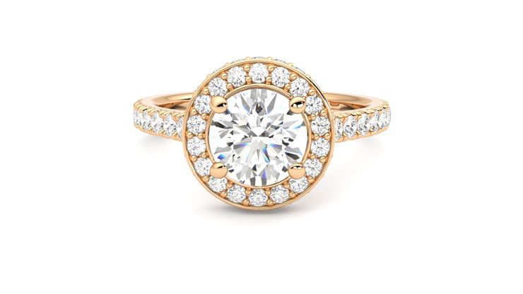 Taylor & Hart Elixir Round Engagement Ring 360 degree image 29