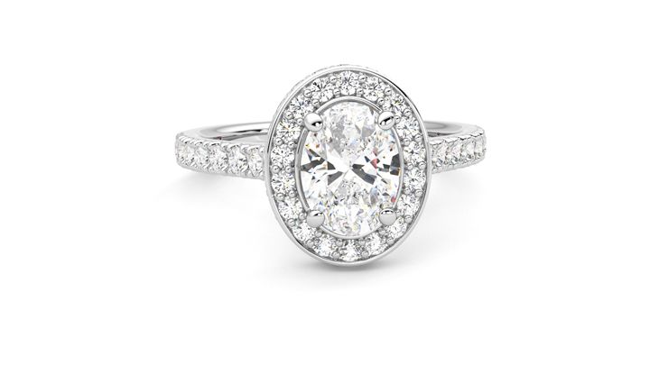 Taylor & Hart Elixir Oval Engagement Ring 360 degree image 2