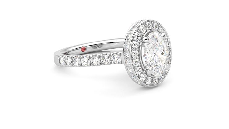 Taylor & Hart Elixir Oval Engagement Ring 360 degree image 6