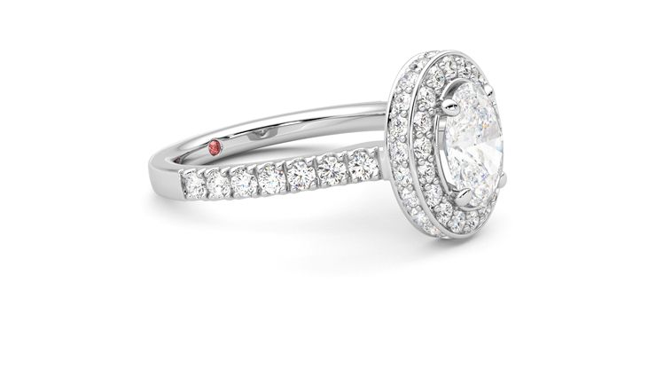 Taylor & Hart Elixir Oval Engagement Ring 360 degree image 7