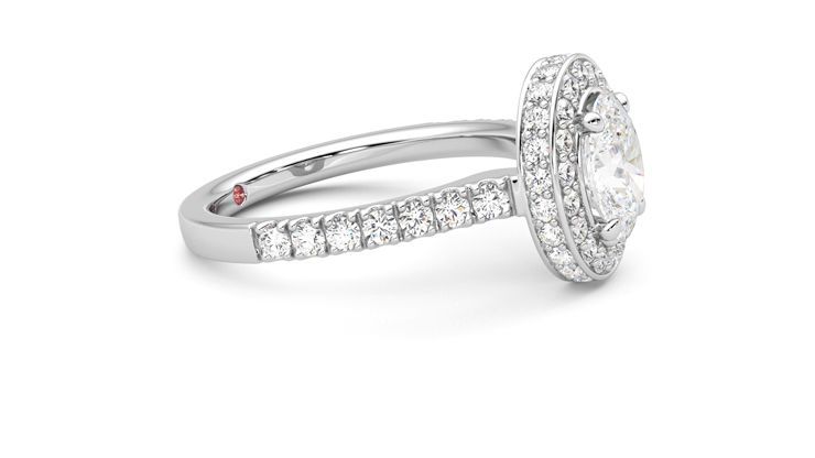Taylor & Hart Elixir Oval Engagement Ring 360 degree image 8