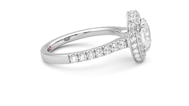 Taylor & Hart Elixir Oval Engagement Ring 360 degree image 9