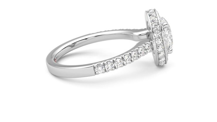 Taylor & Hart Elixir Oval Engagement Ring 360 degree image 10