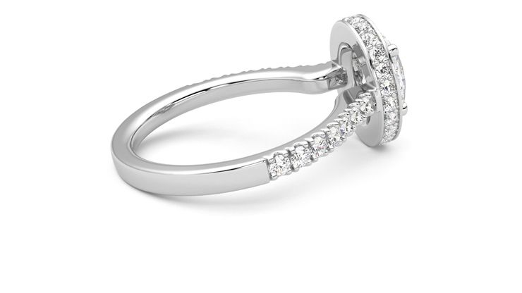 Taylor & Hart Elixir Oval Engagement Ring 360 degree image 11