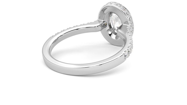 Taylor & Hart Elixir Oval Engagement Ring 360 degree image 13