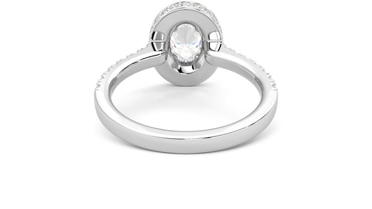 Taylor & Hart Elixir Oval Engagement Ring 360 degree image 15
