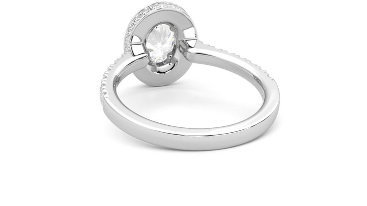 Taylor & Hart Elixir Oval Engagement Ring 360 degree image 16