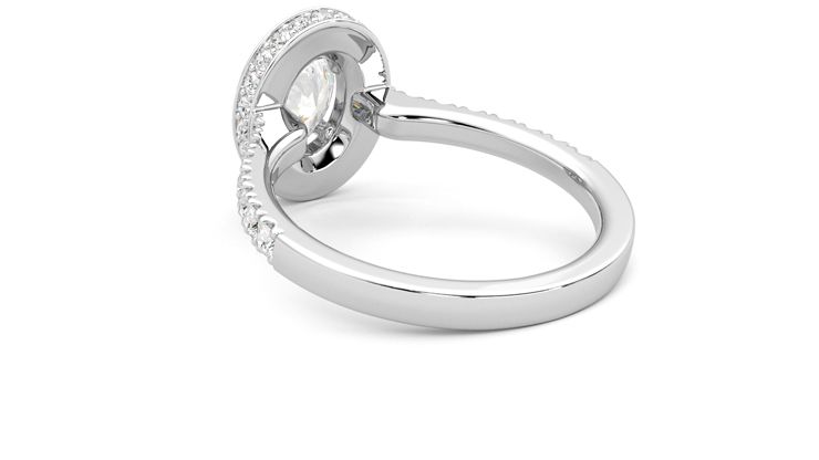 Taylor & Hart Elixir Oval Engagement Ring 360 degree image 17
