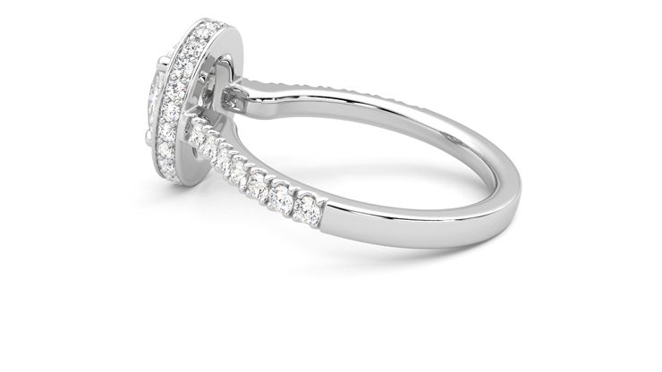 Taylor & Hart Elixir Oval Engagement Ring 360 degree image 19