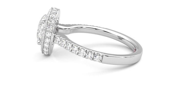 Taylor & Hart Elixir Oval Engagement Ring 360 degree image 20