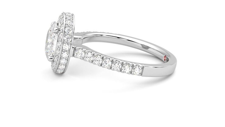 Taylor & Hart Elixir Oval Engagement Ring 360 degree image 21