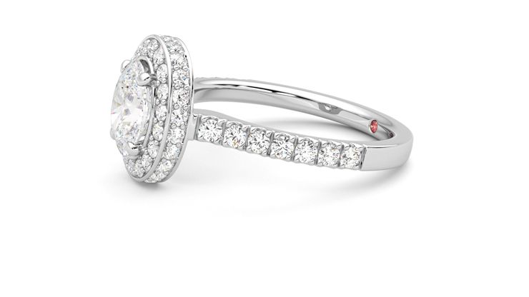 Taylor & Hart Elixir Oval Engagement Ring 360 degree image 22