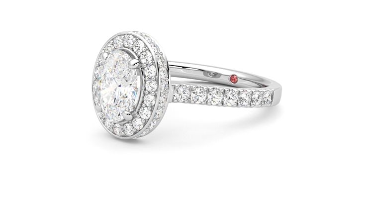 Taylor & Hart Elixir Oval Engagement Ring 360 degree image 24