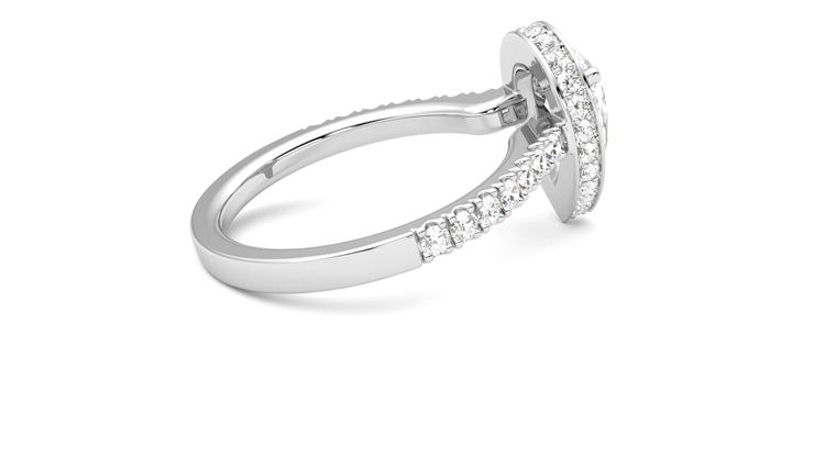 Taylor & Hart Elixir Pear Engagement Ring 360 degree image 11