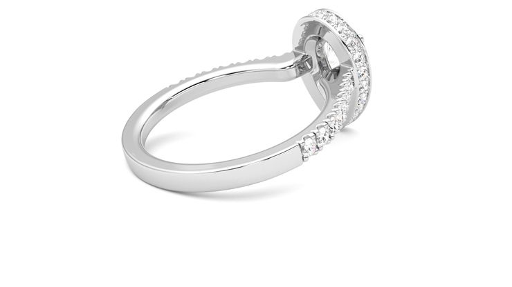 Taylor & Hart Elixir Pear Engagement Ring 360 degree image 12