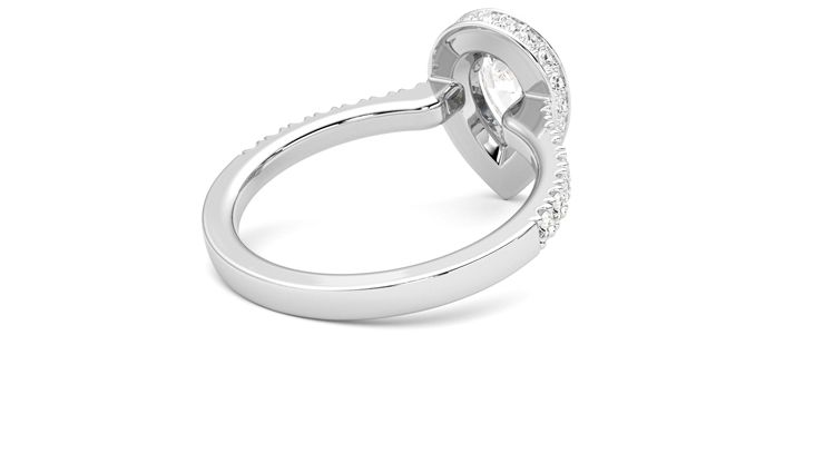 Taylor & Hart Elixir Pear Engagement Ring 360 degree image 13