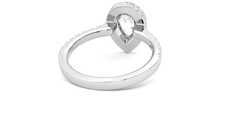 Taylor & Hart Elixir Pear Engagement Ring 360 degree image 14