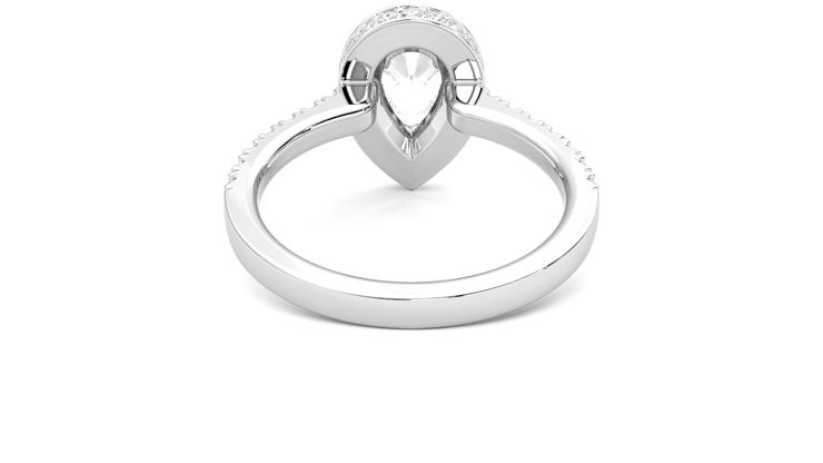 Taylor & Hart Elixir Pear Engagement Ring 360 degree image 15