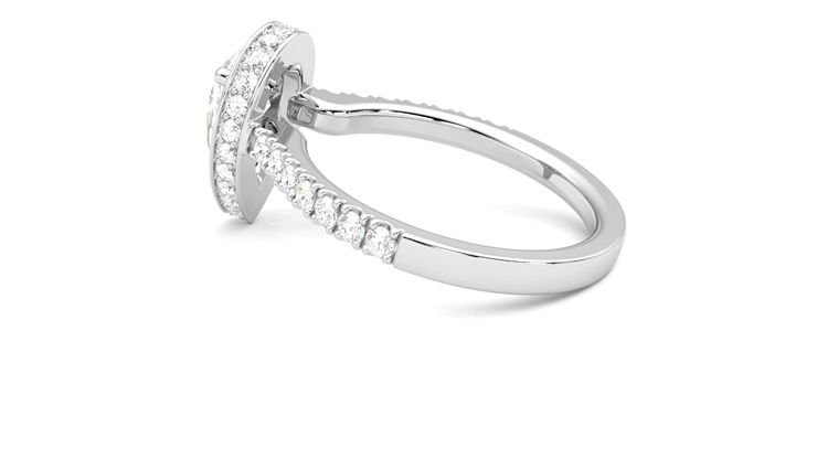 Taylor & Hart Elixir Pear Engagement Ring 360 degree image 19