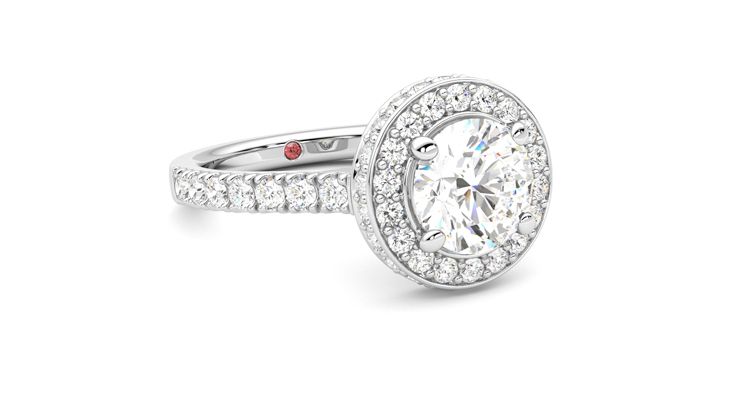 Taylor & Hart Elixir Round Engagement Ring 360 degree image 5