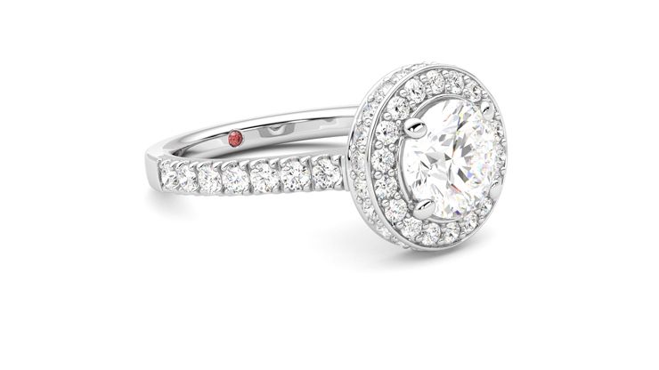 Taylor & Hart Elixir Round Engagement Ring 360 degree image 6