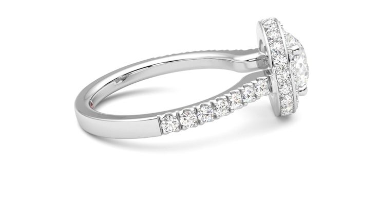 Taylor & Hart Elixir Round Engagement Ring 360 degree image 10