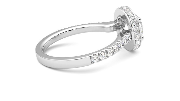 Taylor & Hart Elixir Round Engagement Ring 360 degree image 11