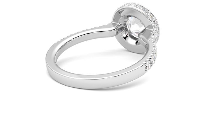 Taylor & Hart Elixir Round Engagement Ring 360 degree image 13