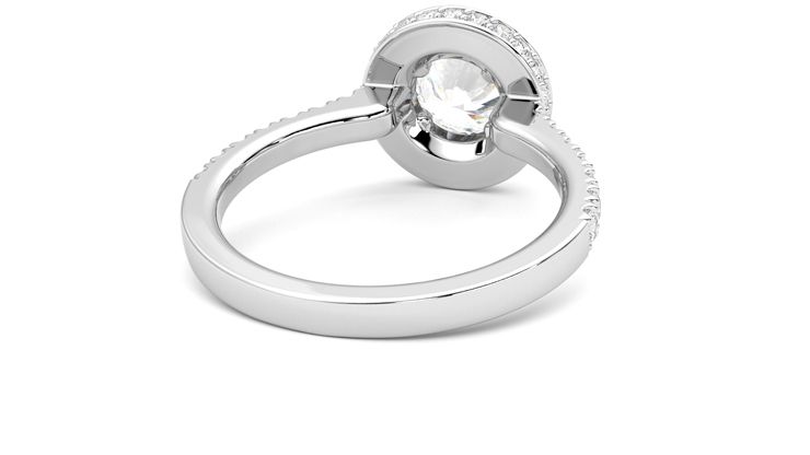 Taylor & Hart Elixir Round Engagement Ring 360 degree image 14