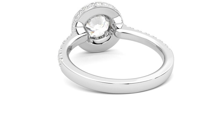 Taylor & Hart Elixir Round Engagement Ring 360 degree image 16