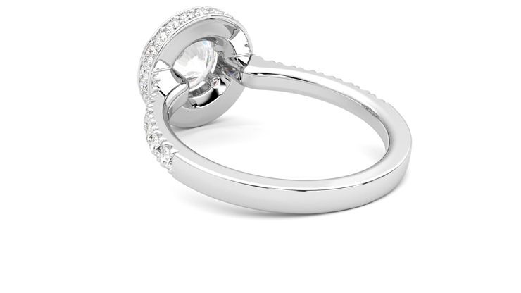 Taylor & Hart Elixir Round Engagement Ring 360 degree image 17