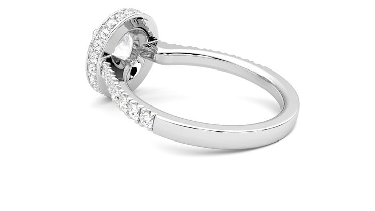 Taylor & Hart Elixir Round Engagement Ring 360 degree image 18