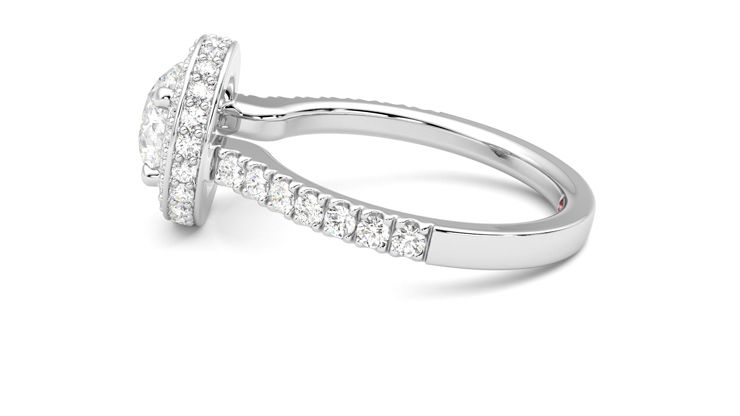 Taylor & Hart Elixir Round Engagement Ring 360 degree image 20