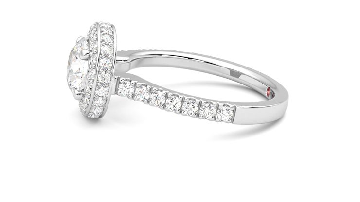Taylor & Hart Elixir Round Engagement Ring 360 degree image 21